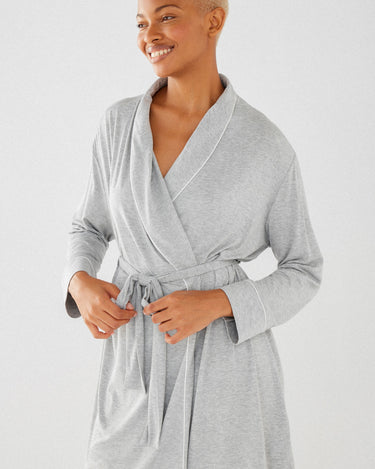 Grey Modal Dressing Gown